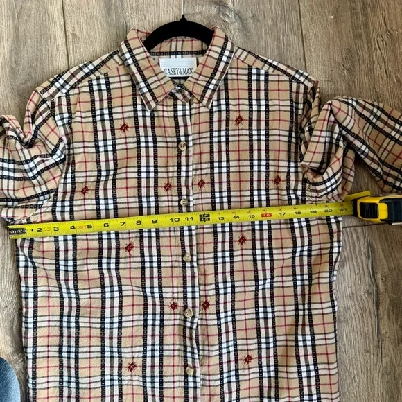 Casey & Max Plaid Cotton Shirt - Picture 11 of 11